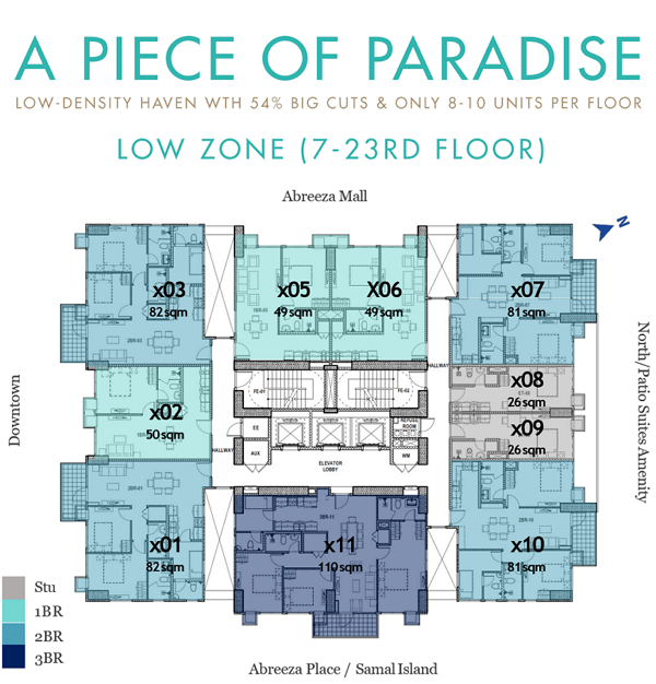Patio Suite Tower 1 & 2 Floor Plan